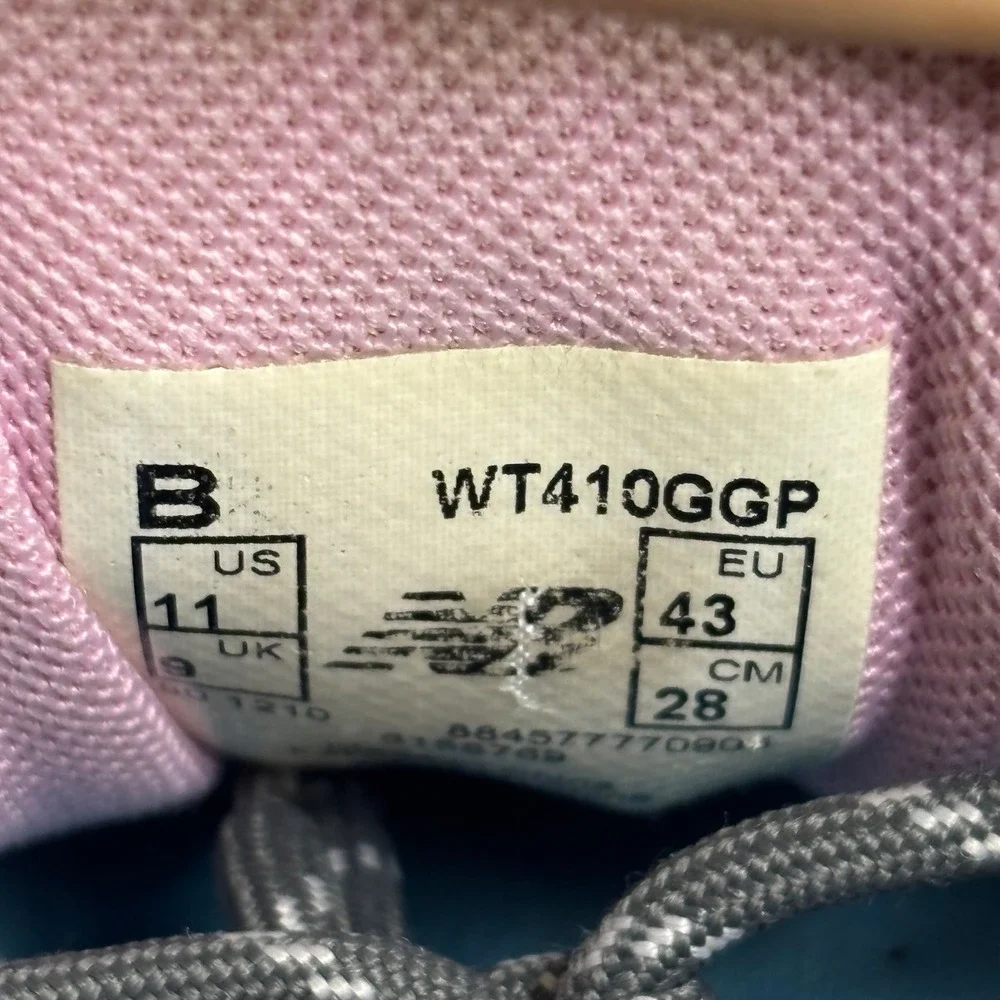 New Balance WT410GGP All Terrain Trail Running Shoe Sneaker Grey Pink Womens 11